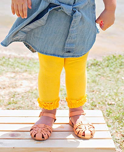 Rufflebutts Girls Footless Ruffle Tights - Yellow - 2T-4T #TOP2