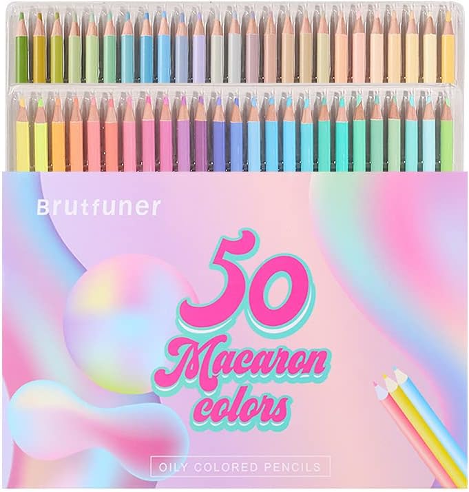12 lápices de colores, núcleo suave de alta calidad, 12 colores únicos, sin duplicados, juego de lápices de color para colorear adultos, dibujo de