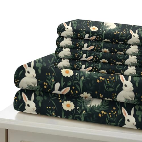 Housse de couette lapins de Pâques 140x200 microfibre - 7