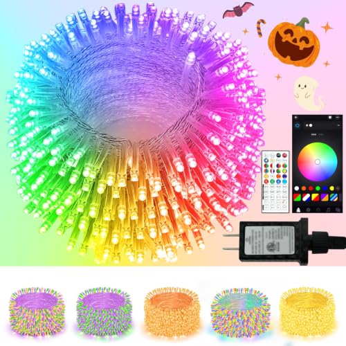 240LED 88FT Smart Color Changing Halloween String Lights RGB App & Remote