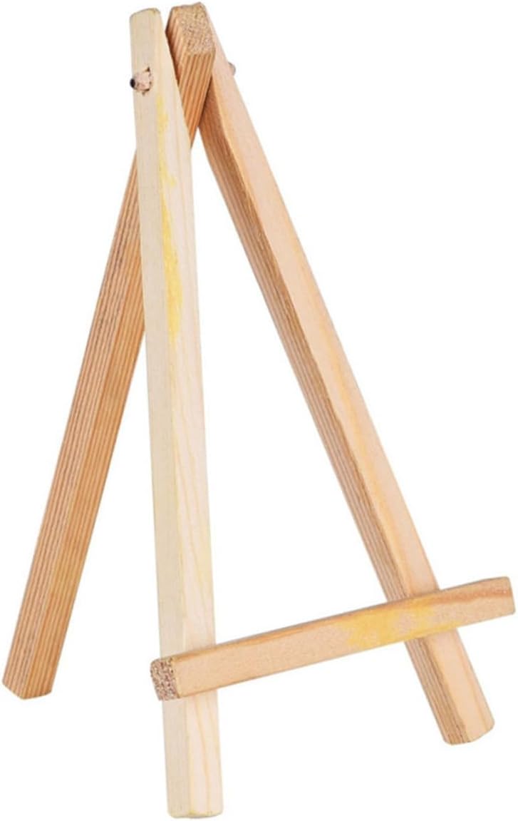 10pcs Mini Wooden Easels for Displaying Phone Photos and Art Lightweight and Stands for Boys and Girls Painting and Crafts