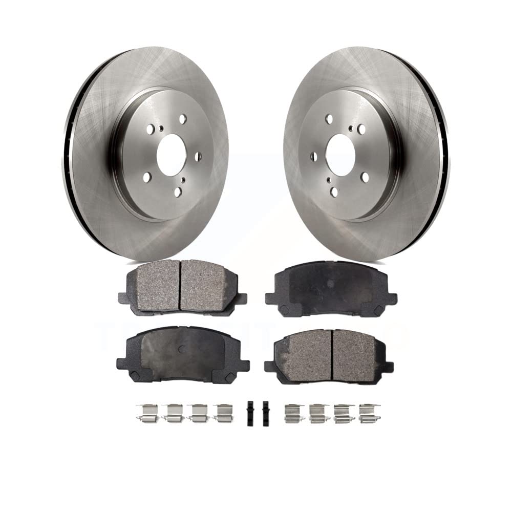 Photo 1 of Front Disc Brake Rotors And Ceramic Pads Kit For 2006-2007 Toyota Highlander Hybrid Limited K8T-104153