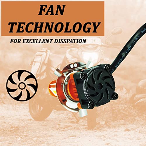 Image of OBEROI'S TRADERS High Brightness Front DC Power Headlight Bulb For All Bikes 3 Side H4 White LED Headlight, Fog Lamp Motorbike, Car LED (Pack of 1) (NISHTHI M3 MINI)