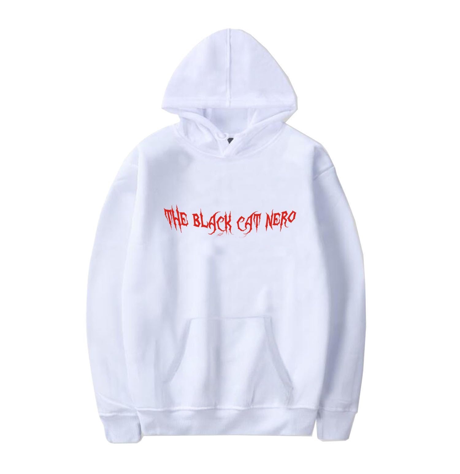 Xkpopfans Kpop Hoodie New Album The Black CAT Nero Sweatshirt San Mingi Seonghwa Pullover S White