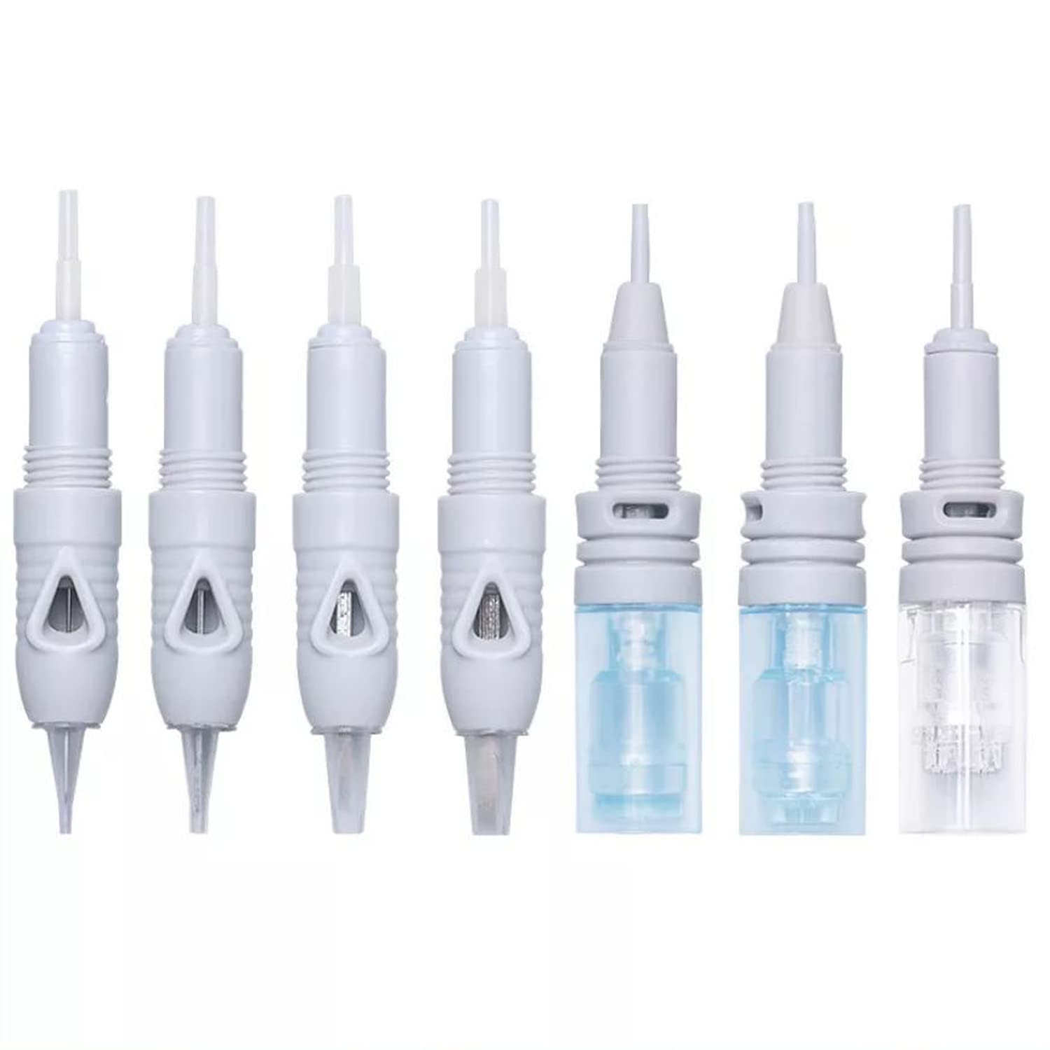 SELWAY Disposable Screw Micro-blading Flat Needle Cartridges, 3F, 5F & 7F Semi-Permanent Makeup I Eyebrows I Lips and Body Tattoo Needle Cartridges (Pack of 3, 3F Needle Cartridges) 1