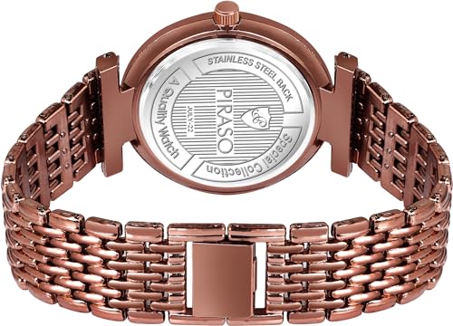Image of Coffee Zuperia Diamond Studded Analog Watch for Women(DB 309 Coffee BZ)
