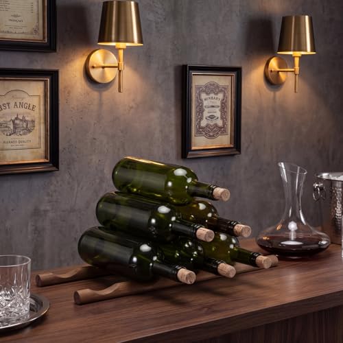 Barydat-4-Pcs-Wood-Wine-Rack-Compact-Wine-Bottle-Holder-Tabletop-Vino-Stand-Display-Rack-Countertop-Bottle-Storage-Shelf-Organizer-for-Cabinet-Kitchen-Bar-Pantry-Basement-Decor5-GroovesBrown
