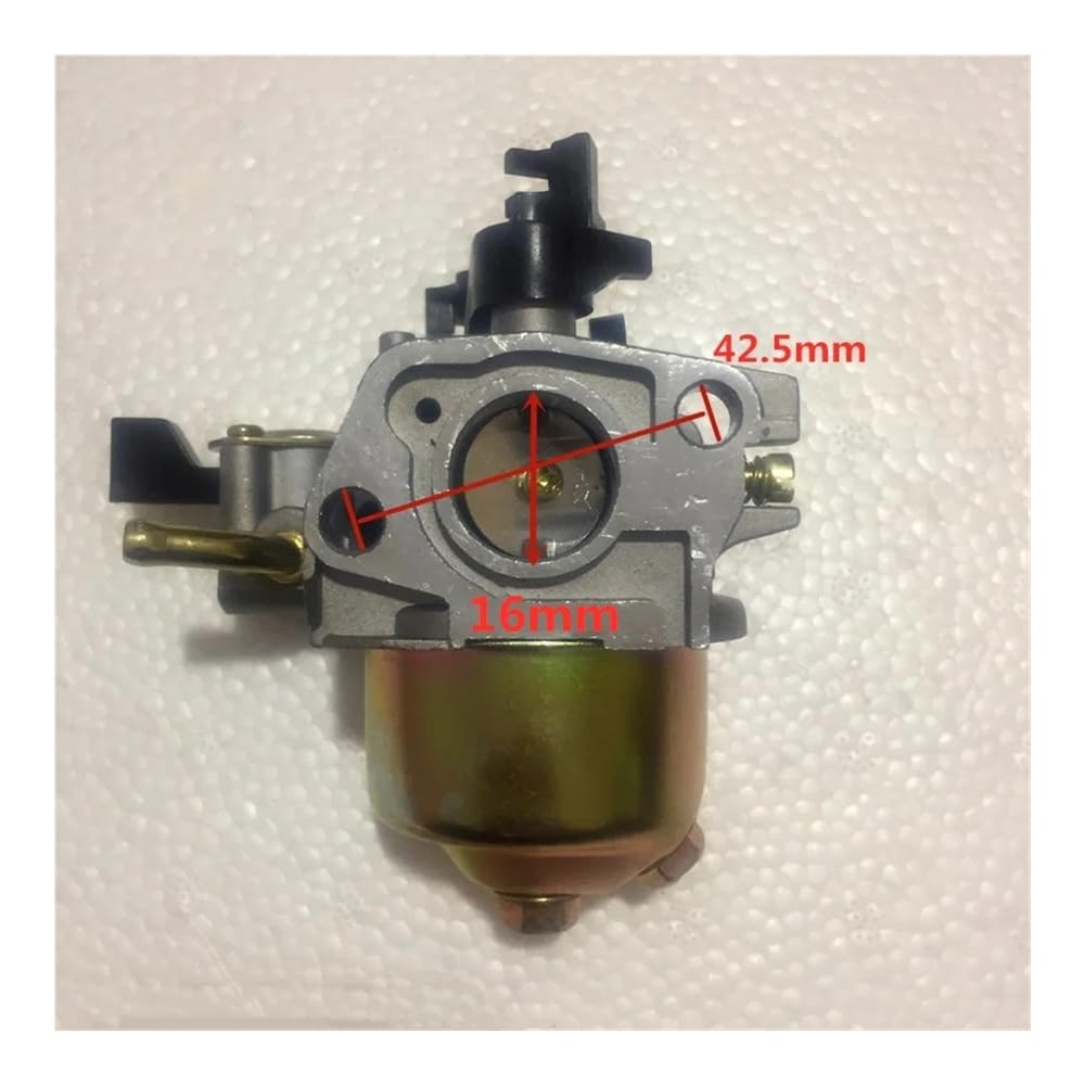 Conjunto de carburador de 16 mm Compatible con GXV120 OHV 118 CC 4 HP 4 Tiempos, Eje Vertical, Piezas for cortacésped 16100-ZE6-W01