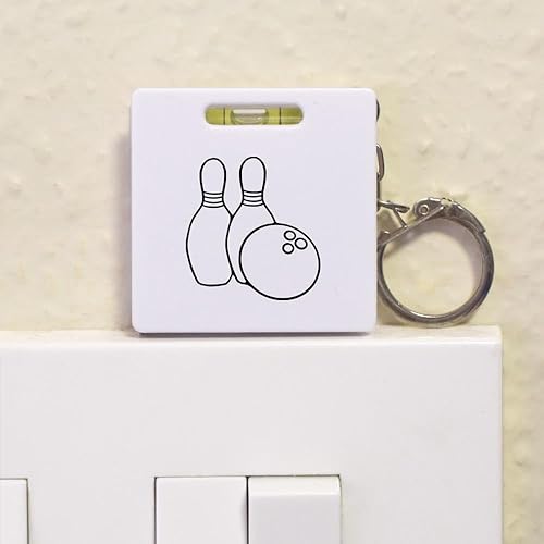 Miniatura 4 de 'Bola de boliche y bolos' Llavero de cinta métrica/herramienta de nivel de alcohol (KM00022974)