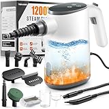 TEEVOGO Handheld Steam Cleaner for Home, 15s Fast Heat Up with 650ML Larger Capacity, Steam Adjustable, Portable Lightweight Steamer for Grout, Floor, Kitchen, Bathroom, Windows