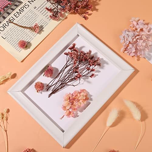 Dacitiery Natural Dried Flowers Pressed Flowers Real Dried Pressed Flowers and Leaves Dried Flowers Set for Scrapbooking DIY Candle Resin Jewelry Crafts(Pink)