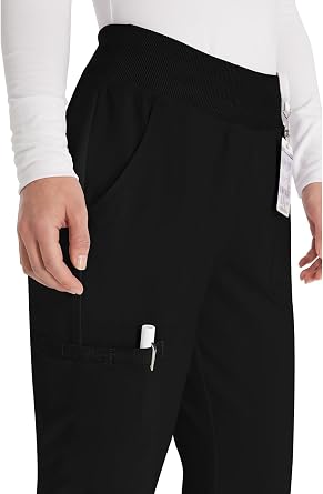 EDS Essentials Scrubs for Women, Yoga-Inspired Pull-On Pant with Four-Way Stretch and Moisture Wicking DK005