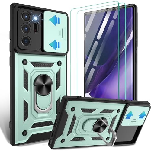 Coque Samsung Note 20 Ultra antichoc militaire protège écran verre béquille anneau