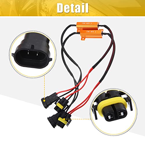 Decodificador LED Canbus 2pcs H11/H9/H8 Auto X AUTOHAUX miniatura 4