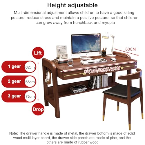 Table PC gain de place avec tiroirs pour organiser un petit espace