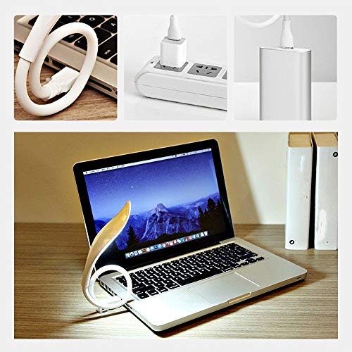 Lampe de lecture LED USB à bras flexible et éclairage rectangulaire
