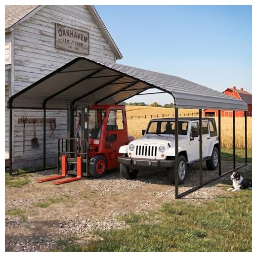 20x20FT Reinforced Galvanized Steel Canopy