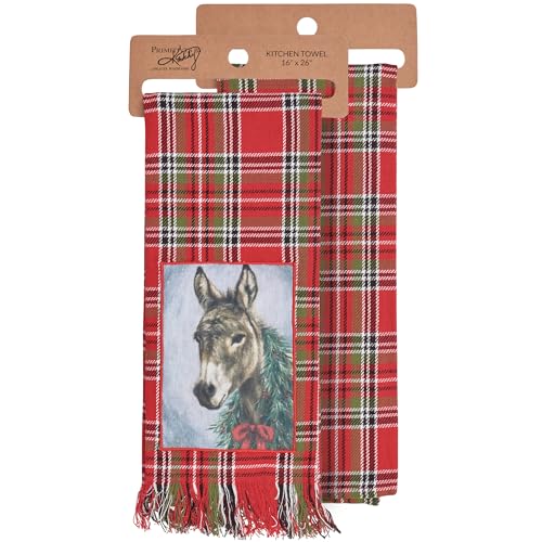 Primitives by Kathy Christmas Donkey Kitchen Towel
