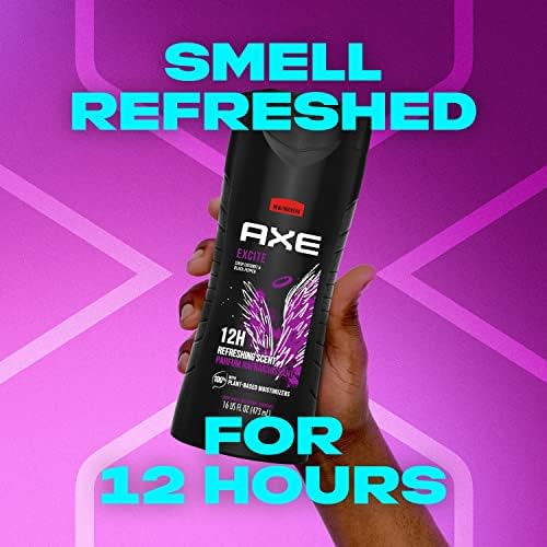 AXE Body Wash 12h Refreshing Scent Excite Crisp Coconut and Black Pepper Men's Body Wash, 16 Oz — view 4