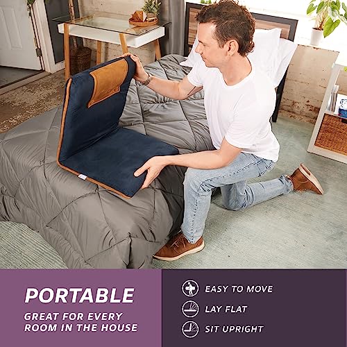 Bonvivo Ii Floor Chair With Back Support - Floor Gaming Chair, Padded Folding Sofa Chair, Sleeper Bed, Adjustable Meditation Chair, Portable Floor Seat For Adults And Kids, Folds Flat - Light Grey #TOP4