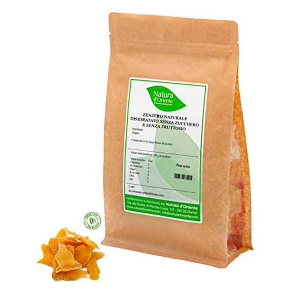 Natura d'Oriente Jengibre Deshidratado Natural sin Azúcar y Fructosa 1000 g