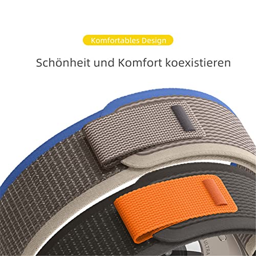 Trail Loop Nylon Bracelets Compatible with Amazfit T-Rex 2 Wristband, Textile Stretch Nylon Pull Tab Trail Loop Bracelet, Sports Armband for Amazfit T-Rex 2 (A) - Image 2