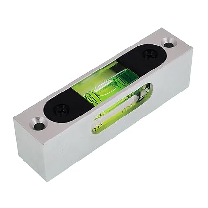 Metal high precision adjustable level small level bar level square horizontal bubble magnetism (Green (magnetic)