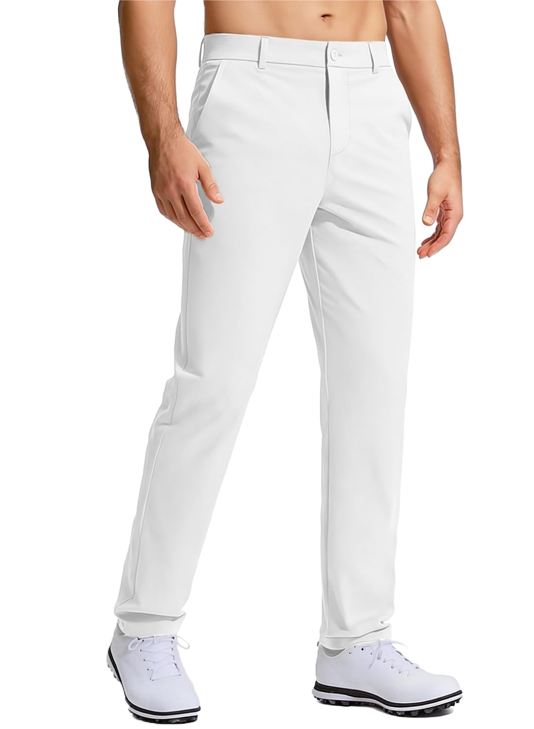 Mens Golf Pants Stretch Work Dress Comfy Pants 30 32 34 Lightweight Quick Dry Casual Slacks Trousers with