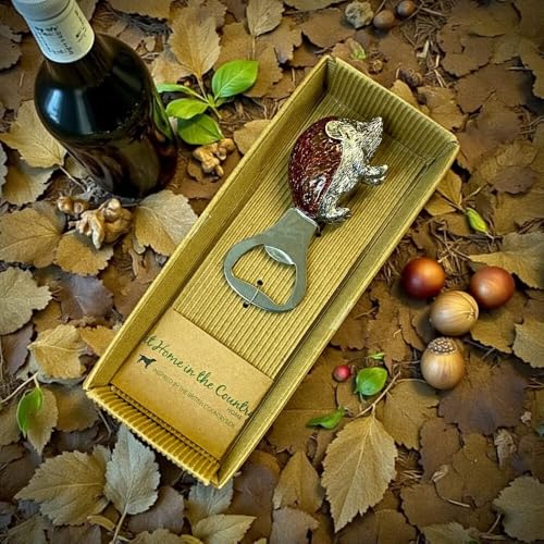 Décapsuleur en émail hérisson marron ouvre-bouteille vintage cuisine
