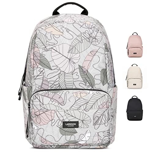 LARKSON Schulrucksack Mädchen & Jungen Teenager - No 3 - Rucksack Damen & Herren für Schule - 16" Laptopfach - Aus robustem Polyester - Wasserabweisend