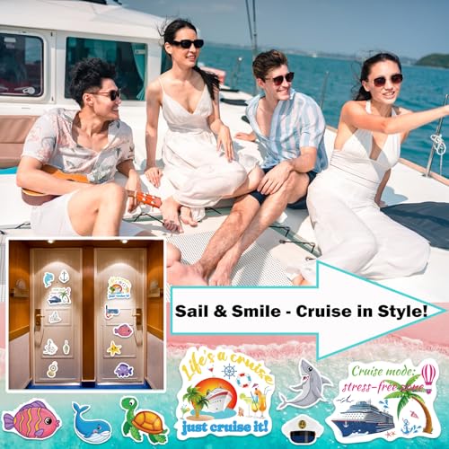 Decoraciones magnéticas para puerta con tema marítimo 30 piezas miniatura 3