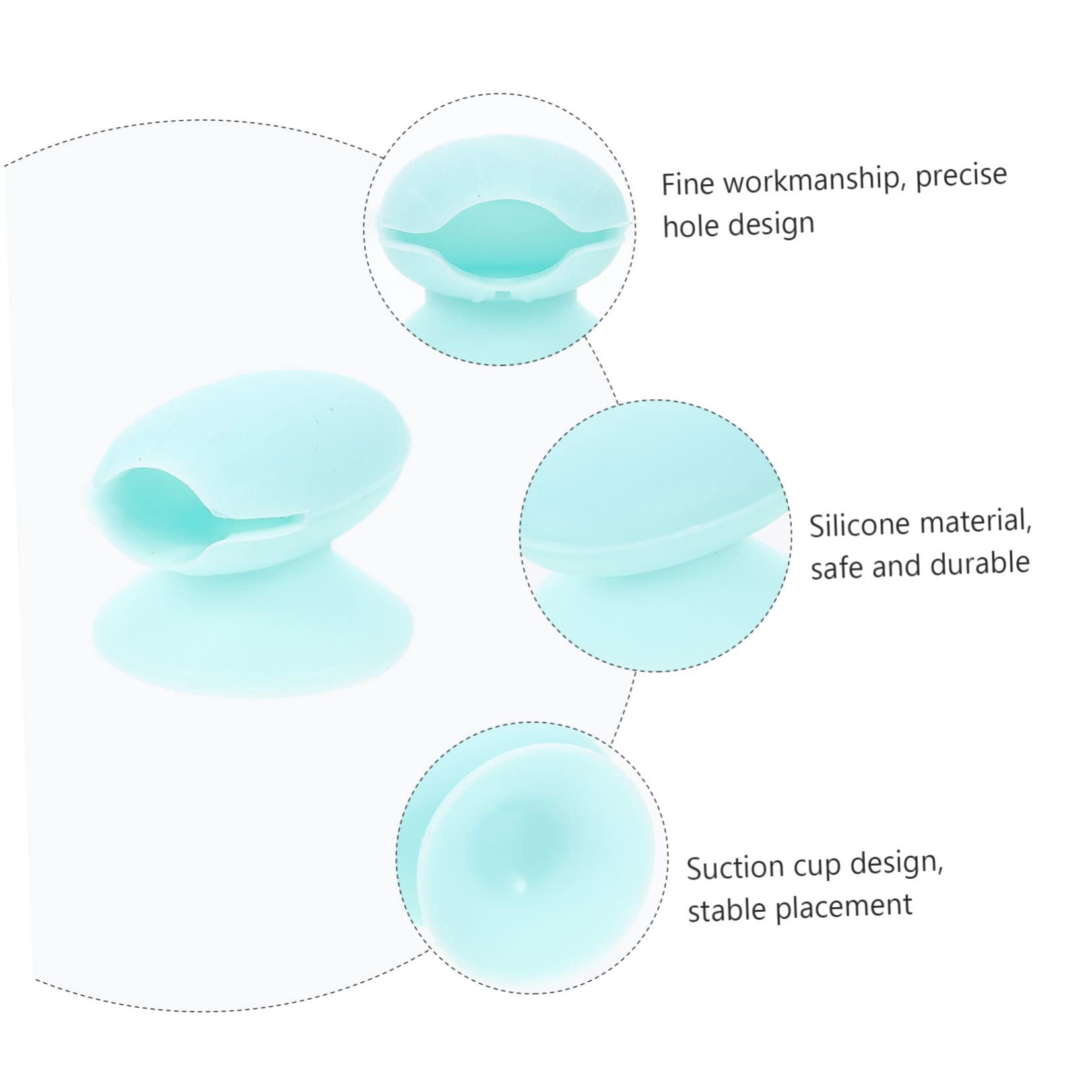 Didiseaon Lip Brush Protection Covers 10pcs Silicone Lip Brush Caps Lip Gloss Applicator Cover for Family Travel Business Trips