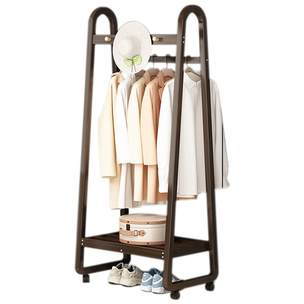 FGXHHS Freestanding Coat Rack with Wheels and Storage for Entryway, Hall, Foyer, Utility Room, Bedroom Organization