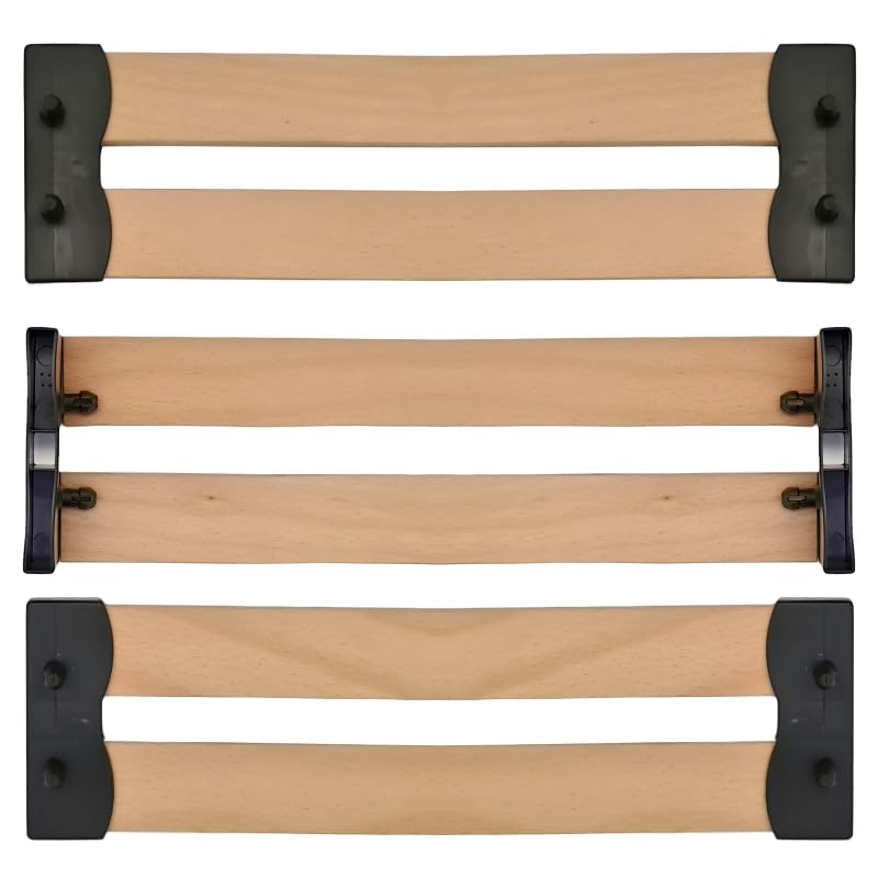 SCM Créations Lote de 6 láminas de 70 cm de Largo, 38 mm de Ancho (700x38x8) con 6 Tacos de Clip | para somier, sofá Cama, Clic clac y BZ | Lamas de Repuesto, Soportes de Plástico, Apoyo para colchón