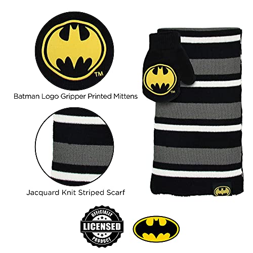 Set de Batman para niño con gorro bufanda y manoplas de invierno 5