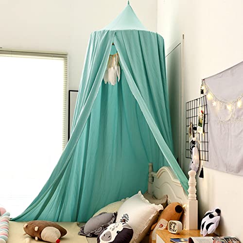 Kertnic Decor Canopy For Kids Bed, Soft Smooth Playing Tent Canopy Girls Room Decoration Princess Castle, Dreamy Mosquito Net Bedding, Children Reading Nook Canopies In Home (Green) #TOP1