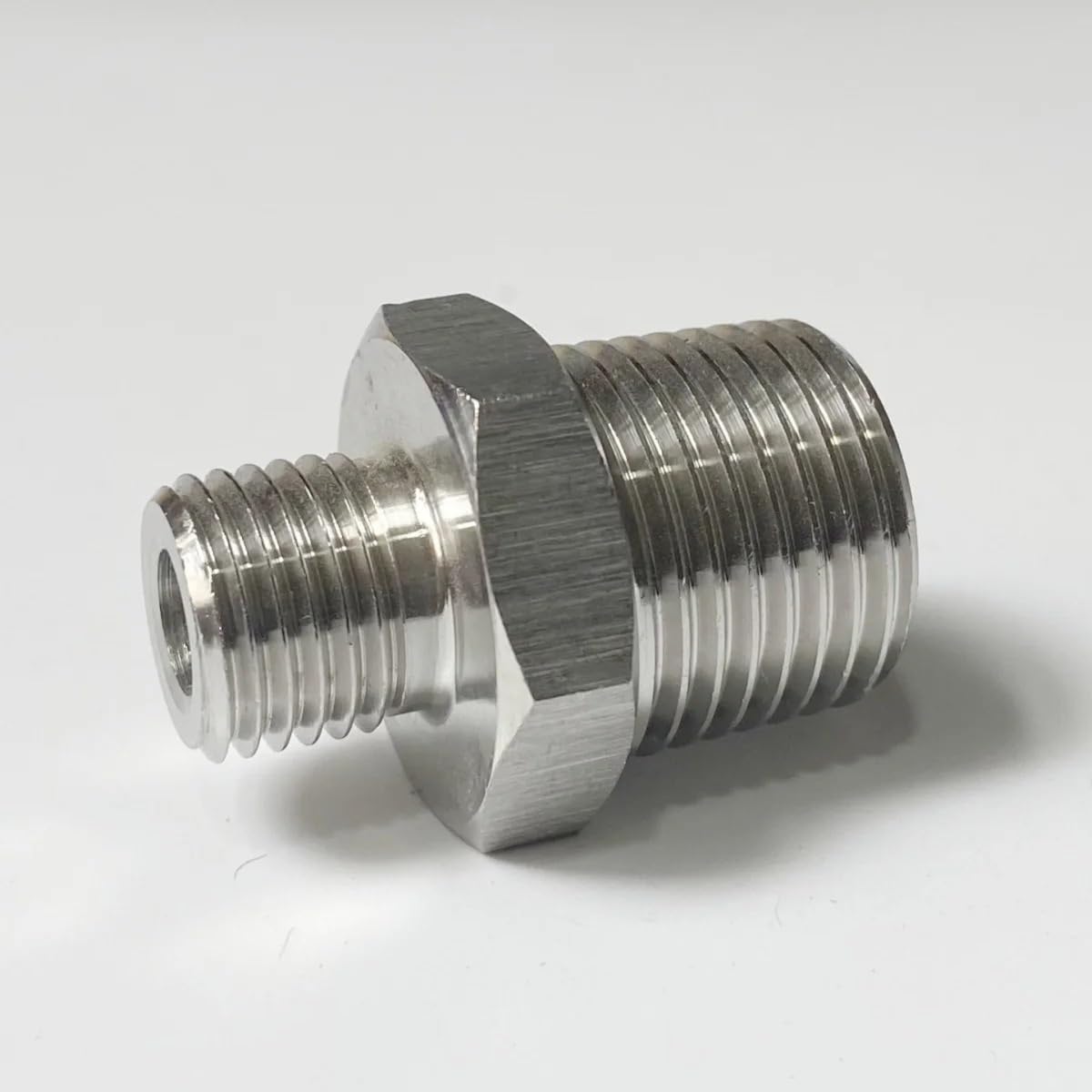 PAKMEZ 2"- 2" BSPT Male 316 Stainless Steel High Pressure Hex Nipple Pipe Fitting Connector Adapter