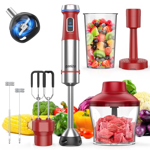 Ganiza 1100W 6-in-1 Red Blender