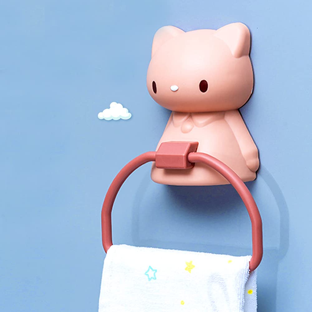 Cabilock 2 Pezzi Di Asciugamani Da Appendere A Forma Di Animale Dei Cartoni Animati Per Bambini Asciugamani Super Assorbenti Per Il Bagno Set Di