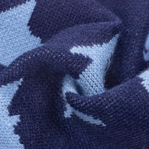 Image of Fitwarm Shark Dog Sweater, Winter Clothes for Small Dogs Boy Girl, Blue, XXL
