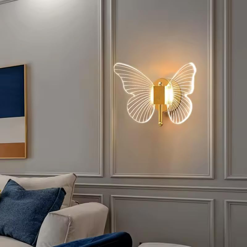 Image of Modern 3 Different Color Mode Changing Energy Saving Led Wall Lamp for Bedroom, Living Room, Restaurants, Dining, Coffee Shop, Office and Home