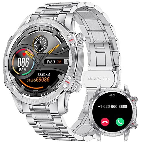 LIGE Smartwatch Orologio Uomo con Chiamata Bluetooth, Activity Tracker con Contapassi