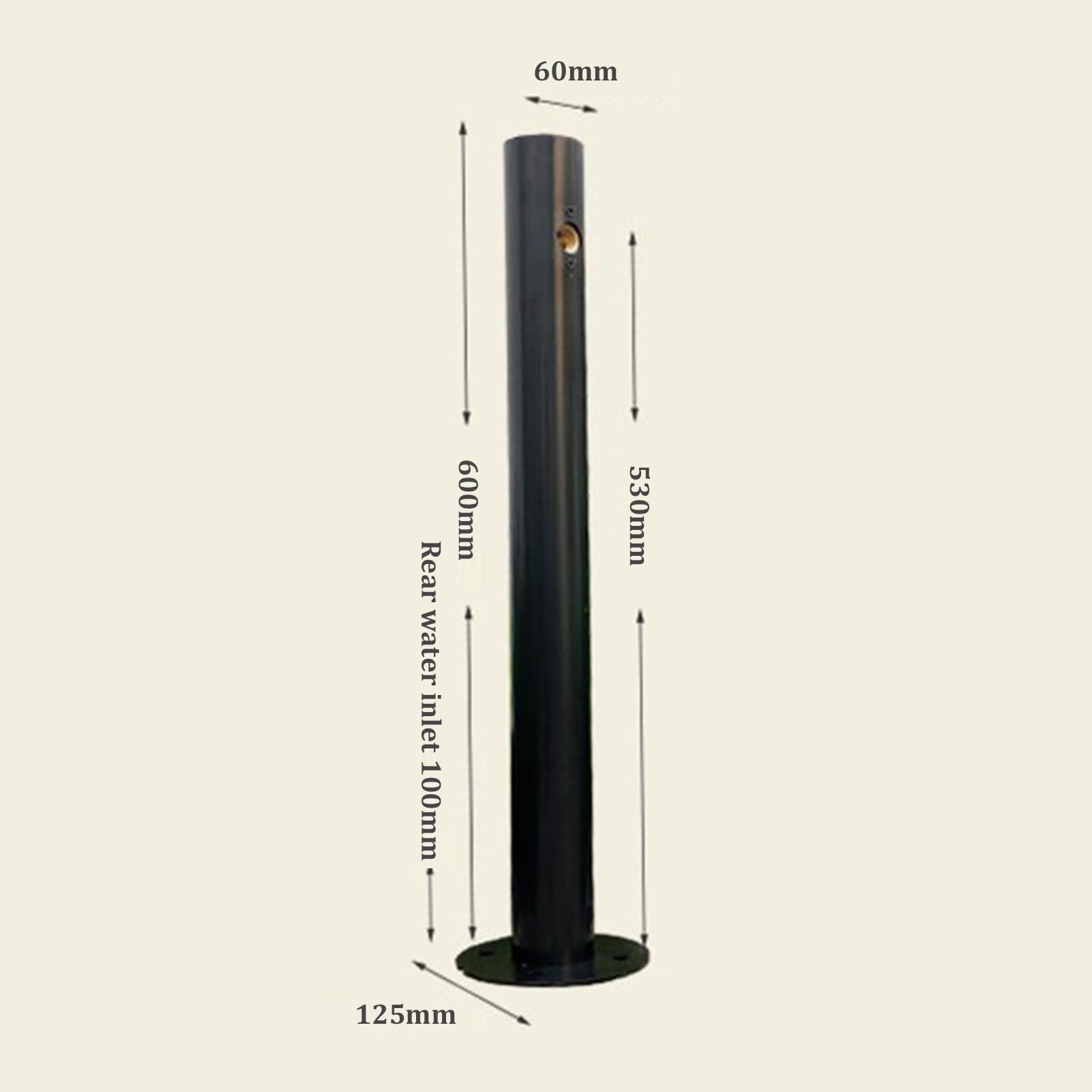 Grifo de Columna de Agua Independiente de Acero Inoxidable 304, Soporte Vertical para Manguera de jardín, Fuente Exterior, hidrante, Grifo anticongelante para riego y Lavado.