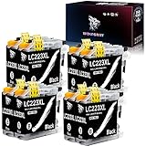 Wolfgray LC223XL Cartuchos de tinta 100% compatibles con su impresora. Chip y cartuchos de tinta de alta calidad: la impresora reconoce los cartuchos de tinta compatibles LC 223XL LC 223 XL, la mejor opción para impresión de texto y efectos de imagen.