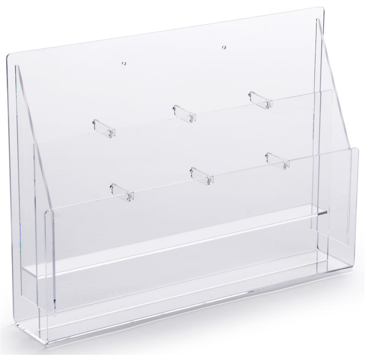 Amazon.com: Clear Acrylic Magazine Rack with 8 Adjustable