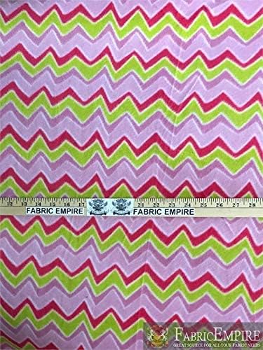 Tela estampada de vellón ondulado Chevron fresa  58 pulgadas de anchovendido por The Yard S-651 disponible en Yaxa Peru