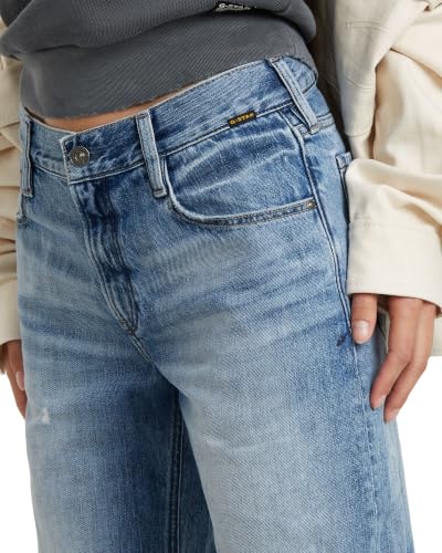 G-STAR Damen Judee Low Waist Loose Jeans Blau (Faded Denali Blue Destroyed D22889-D536-G565) 31W / 32L – Ansicht 3