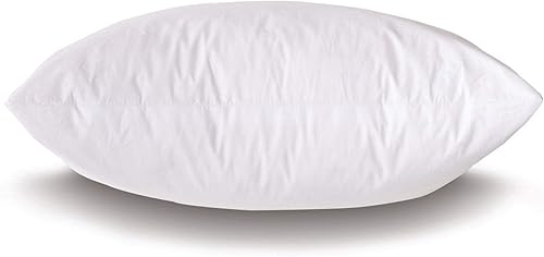 Miniatura 5 de Plankroad Home Décor Relleno de almohada cuadrado de 15 x 15 pulgadas, hipoalergénico de 5050 de plumas esponjosas, mezcla de poliéster, funda de