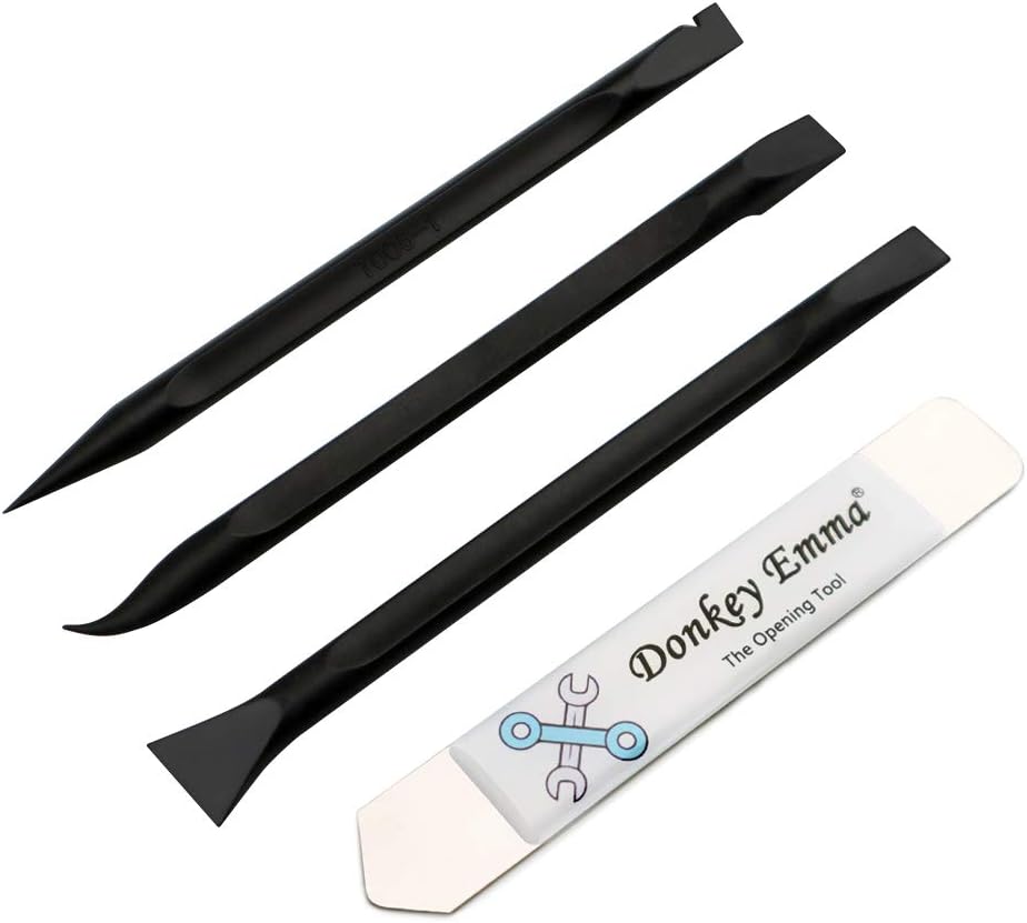 DonkeyEmma 3 Pcs Nylon Plastic Spudger with Ultra-Thin Springy Spudger Pry Blade for Opening Smartphone Tablet iPad Laptop Motherboard Repair