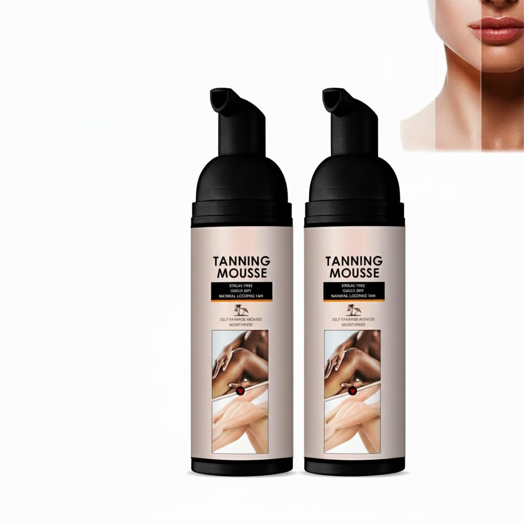 Rapid Tanning Accelerator Cream - Natural Ingredients for Fast Indoors & Outdoors - Suitable for Sunbeds - Lotion & Mousse for Men and Women